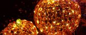 Pumpkin made from orange crystals - Light in fruits