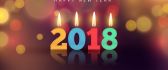 Happy New Year 2018 - Colorful Candles