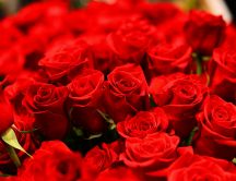 Big bouquet of red roses - Happy Valentines Day my love