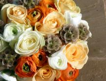 Beautiful roses in a bouquet for a special person -Woman Day