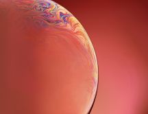 Orange Bubble iPhone new IOS 12 macro wallpaper