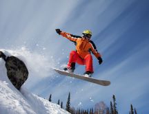 Big salt in snow - Wonderful winter sport time