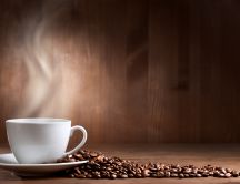 Delicios hot coffee every morning -Coffee beans HD wallpaper