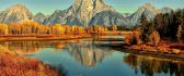 Nature landscape mountain and lake - Autumn season