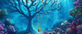 Wonderful underwater life tree - colourful Coral reef