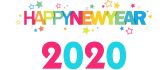 Colourful stars - Happy new Year 2020 - Be a good year
