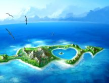 Cupidon hearts Island - Romantic place on the world