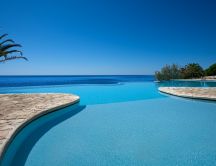 Wonderful infinity pool in Sardinia Italy - Summer time