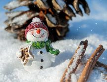 Little happy Snowman - Winter season time