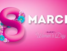 8 March - Happy Women Day in the world - HD wallpaper